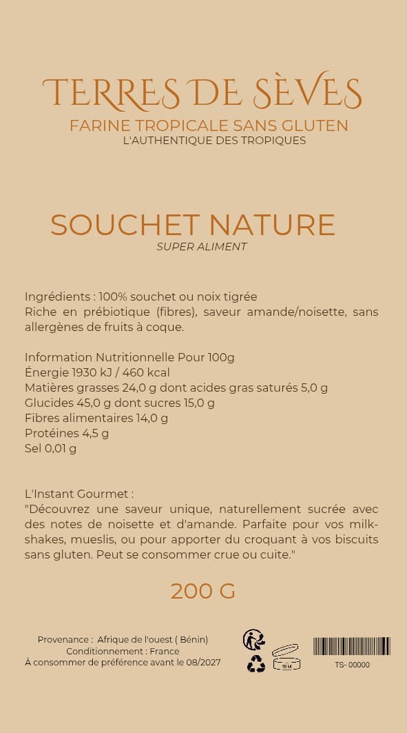 Farine de Souchet 200g – Terres de Sèves