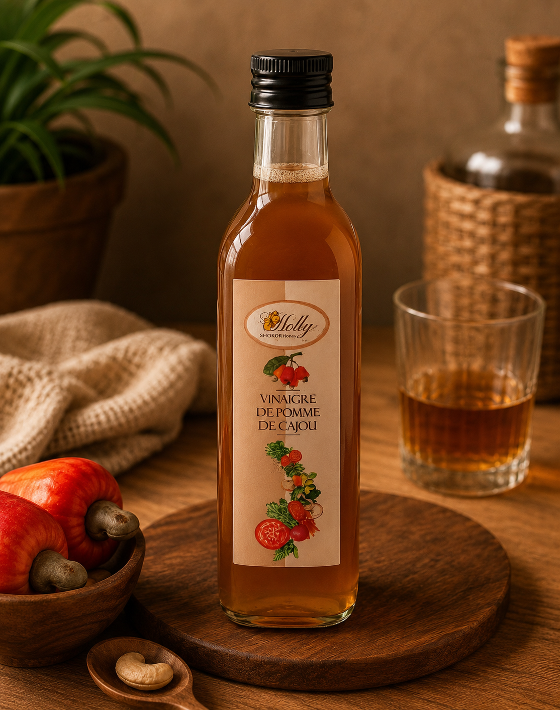 Vinaigre de Pomme de Cajou – Holly Honey